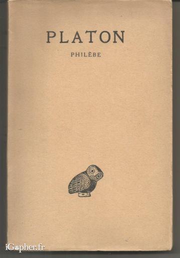 Livre Platon Philèbe - Tome IX (grec et français)