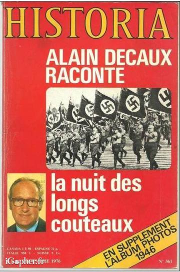 Revue : Historia N°361 (Décembre 1976)