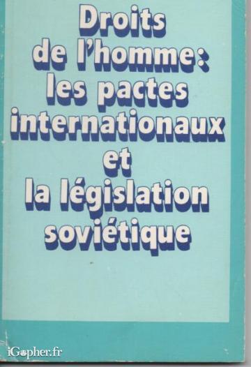 Livre sur les droits de l'homme en Russie