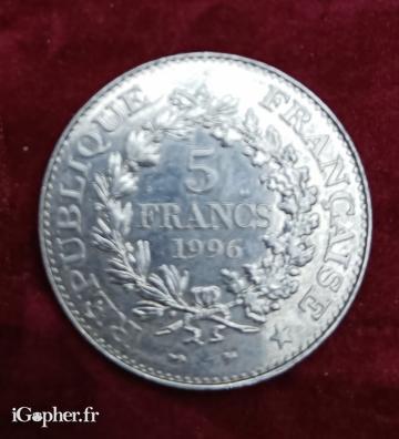 Pièce de 5 francs 1996