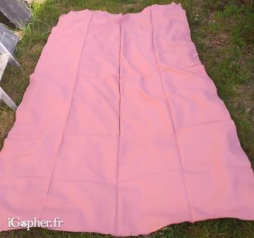 Dessus de lit rose (148x268 cm)