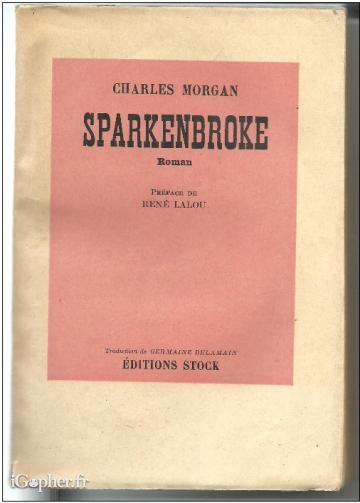 Livre "Sparkenbroke" (Charles Morgan)