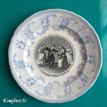 Assiette parlante Siège de Paris - A la boulangerie...