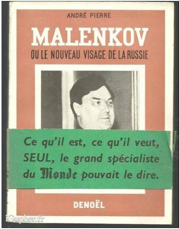 Livre : "Malenkov ou le nouveau visage de la Russie"