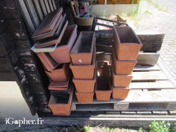Jardinières en terre cuite