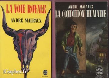 2 livres : "La condition humaine" et "La voie royale"