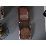 Boite à Clefs en bois massif avec miroir intégré