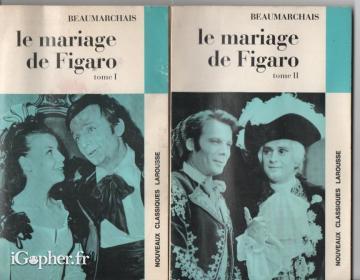 Livres "Le mariage de Figaro" en 2 tomes de Beaumarchais