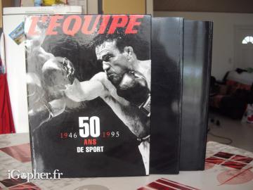 2 livres "L'Equipe 50 ans de Sport"