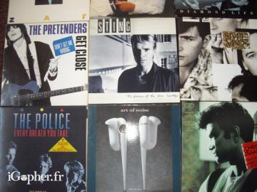 10 vinyles 33 tours (Mickaël Jackson, Sting, The Police etc)