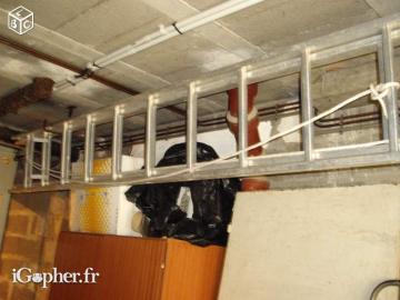 Echelle coulissante à main (Alu - 2 plans - 2x4 m)