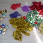 Un ensemble de décorations de Noël