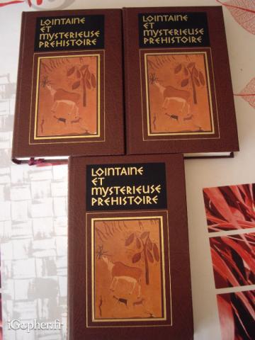 Livres "Lointaine et mystérieuse préhistoire" (3 tomes)
