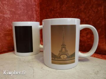2 mugs thermo-sensibles de la Tour Eiffel (Paris)