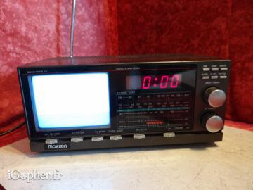 Combiné TV Radio Réveil (Maxxon)