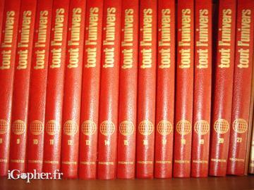 Encyclopédie "Tout l'Univers" en 21 volumes
