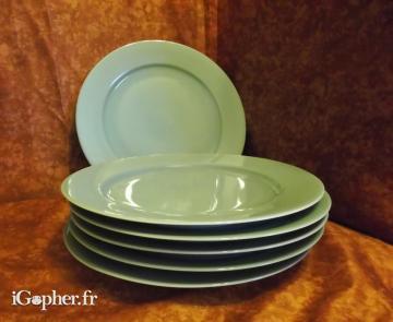 6 grandes assiettes Bareuther