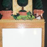 Ardoise mémo tableau blanc et porte-clé mural