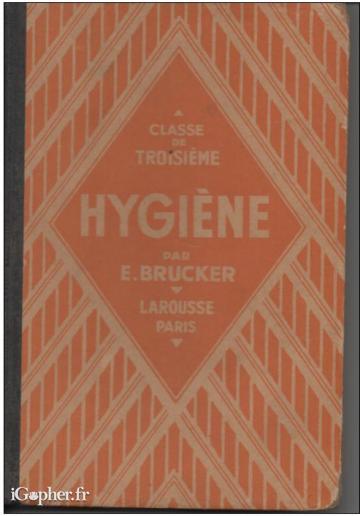 Livre : Hygiène (Classe de troisième) (Brucker)