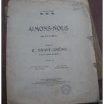 Livre de partition de musique : Aimons-nous