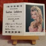 Calendrier de poche Brigitte Bardot (1961)