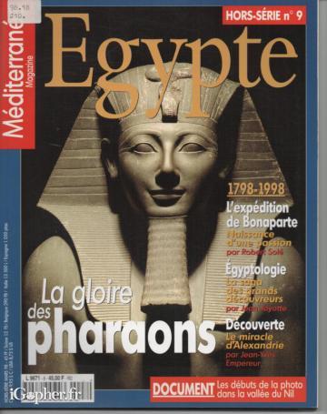 Revue "Méditerranée" (Hors série n°9 de Mars 1998) : Egypte