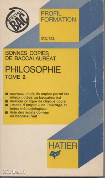 Livre d'école : Philosophie (Tome 2)