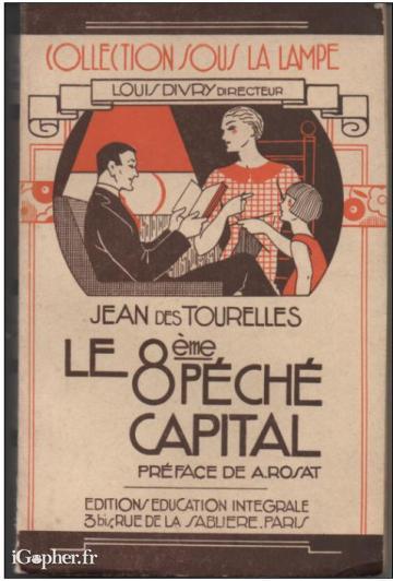 Livre : Le 8ème péché capital (Jean des Tourelles)