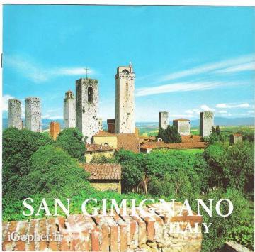 Dépliant touristique de San Gimignano (Italie)