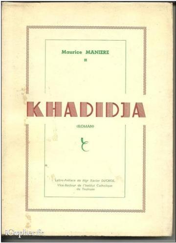 Livre : Khadidja (Maurice Manière)