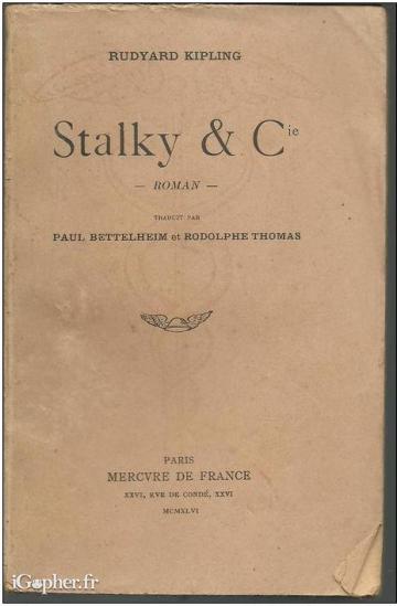 Livre : Stalky & Cie (Rudyard Kipling)