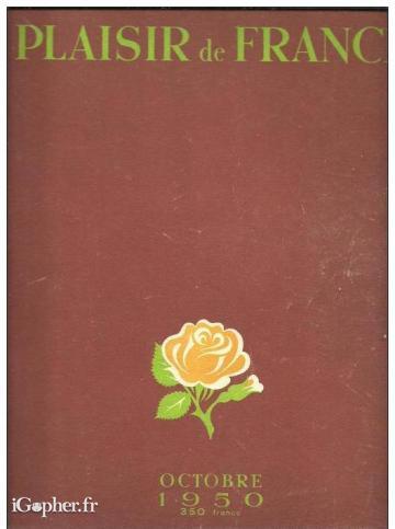 Livre : Plaisir de France (Octobre 1950)