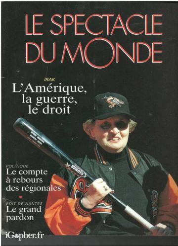 Revue : Le Spectacle du Monde (N°432 de Mars 1998)