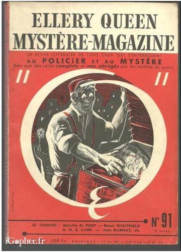 Revue : Ellery Queen Mystère Magazine (N°91 - Août 1955)