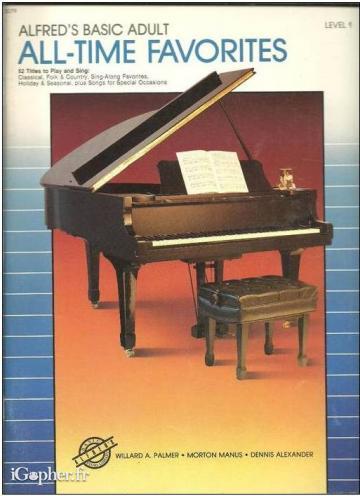 Partitions : Alfred's Basic Adult Piano Cours (LV1)