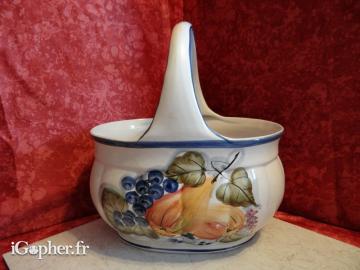 Panier à fruits en céramique