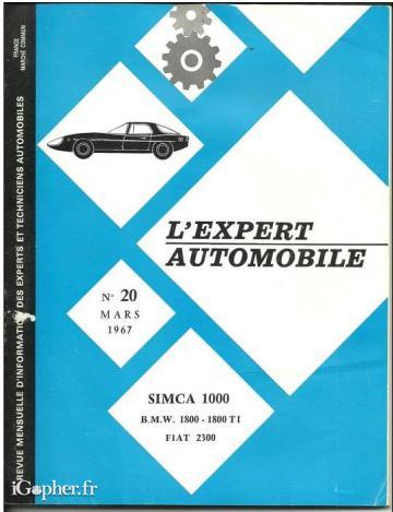 Revue : L'expert automobile (Simca 1000, BMX 1800, Fiat...)