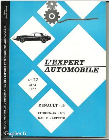 Revue : L'expert automobile n° 22 (Renault 16, Citroën...)