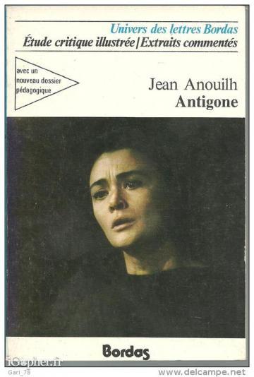 Livre : Antigone (Jean Anouilh)