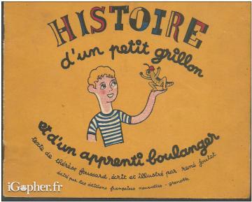 Livre : Histoire Petit Grillon et Apprenti Boulanger