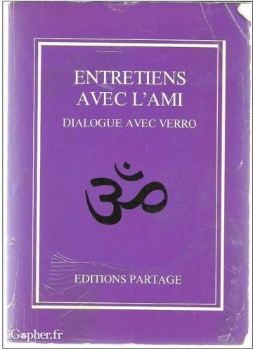 Livre : Entretiens avec l'ami - Dialogue avec Verro
