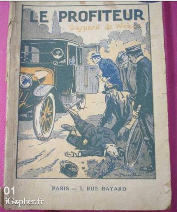 Livre : Le Profiteur de Gaspard de Weède N°163