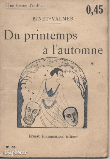 Livre : Du printemps à l'automne (Binet-Valmer)