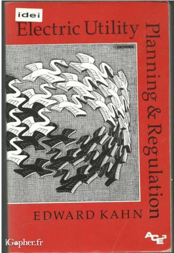 Livre en anglais : Electric Utility Planning and Regulation