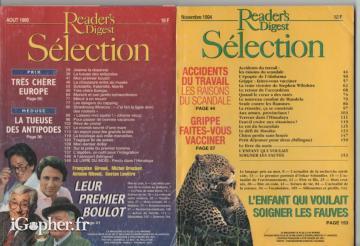 4 numéros du Reader's Digest Sélection