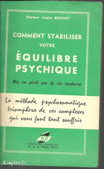 Livre : Comment stabiliser votre équilibre psychique ?