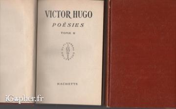 2 livres : Poésies (tomes 1 et 2) (Victor Hugo)