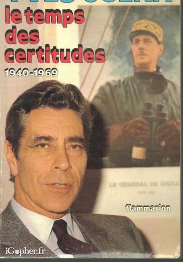 Livre : Le temps des certitudes 1940-1969
