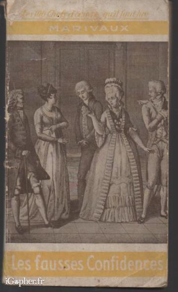 Livre : Marivaux Les Fausses Confidences