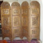 Paravent Diviseur de pièce en noyer du Cashmiere